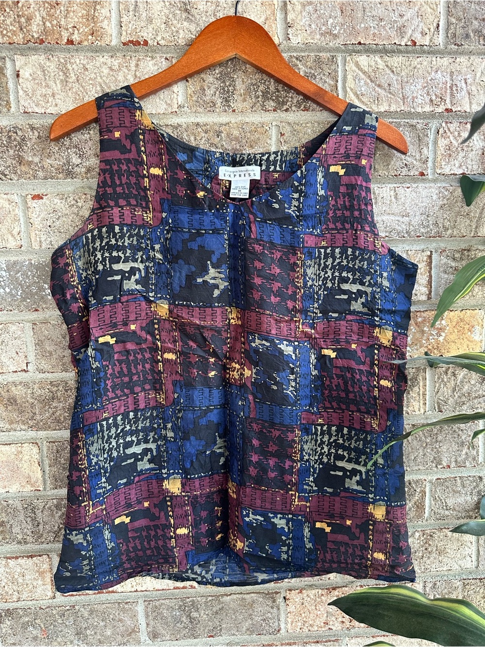 Vintage Express 100% Silk Sustainable Eco Women’s Sleeveless Top